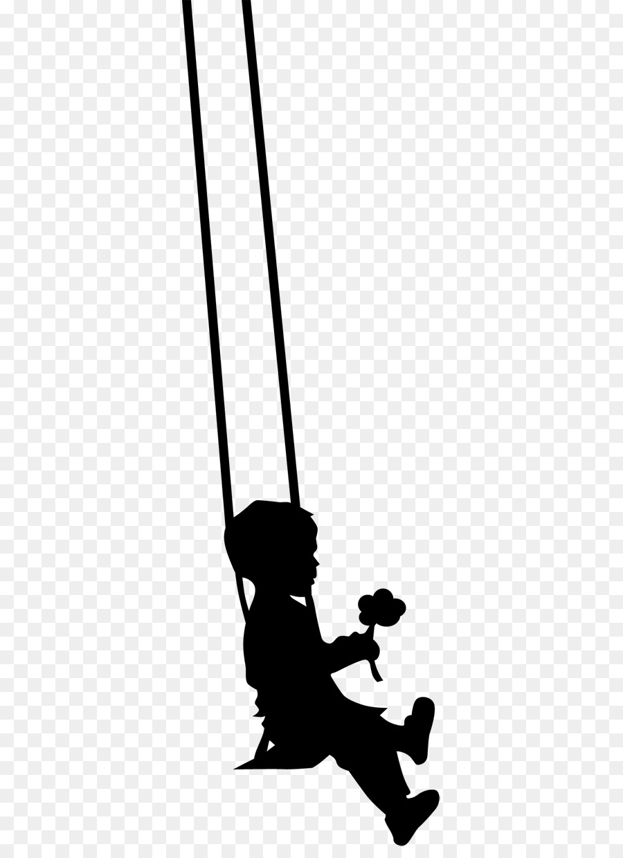 Silhouette Swing Drawing Child Sticker - swing png download - 374*1223 - Free Transparent Silhouette png Download.