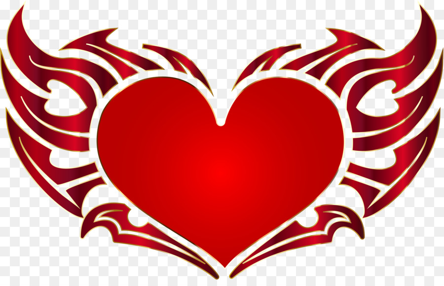 Heart Tribe Tattoo Clip art - Tribal Heart Cliparts png download - 2284*1440 - Free Transparent  png Download.