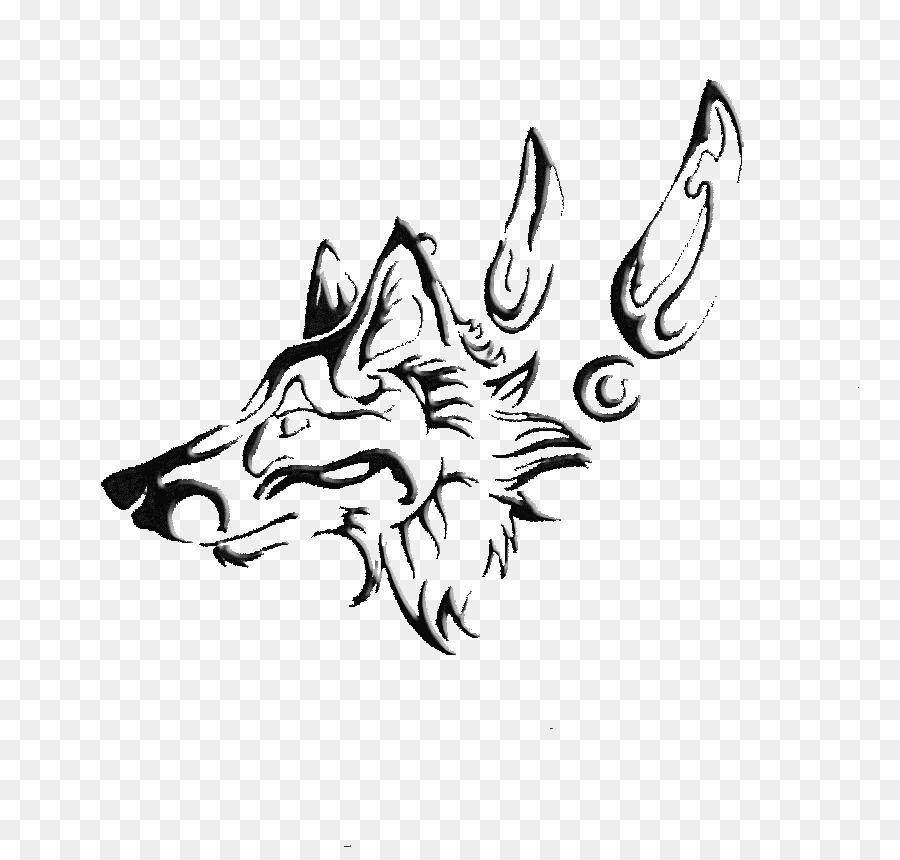 Canidae Line art Dog Paw Sketch - Tribal Wolf png download - 877*847 - Free Transparent Canidae png Download.