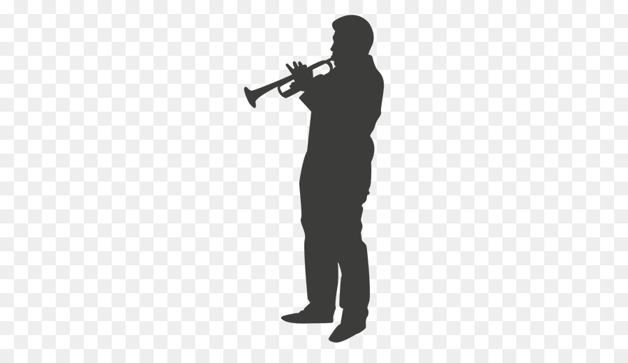 Trumpeter Silhouette Musical Instruments - saxophone player png download - 512*512 - Free Transparent  png Download.