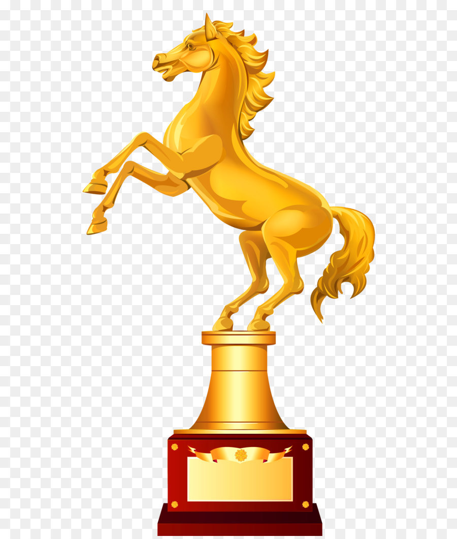 Horse Trophy Clip art - Golden Horse Trophy PNG Clipart Image png download - 3156*5120 - Free Transparent Horse png Download.