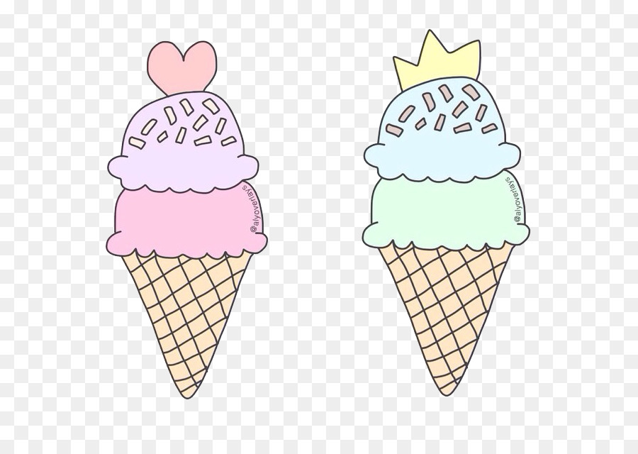 Ice Cream Cones Tumblr Drawing - ice cream png download - 639*625 - Free Transparent Ice Cream png Download.