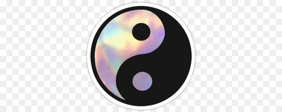 Sticker Yin and yang Symbol Holography - others png download - 375*360 - Free Transparent Sticker png Download.