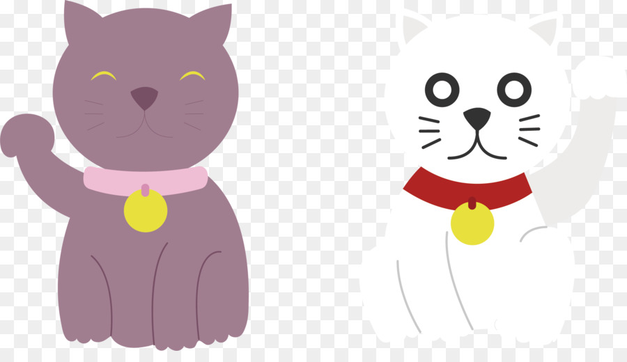Whiskers Cat Clip art - Purple cat vector png download - 2085*1167 - Free Transparent Whiskers png Download.