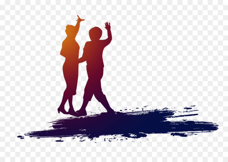 Dance Poster Square dancing Stage - Dancing silhouette figures png download - 1200*835 - Free Transparent Dance png Download.
