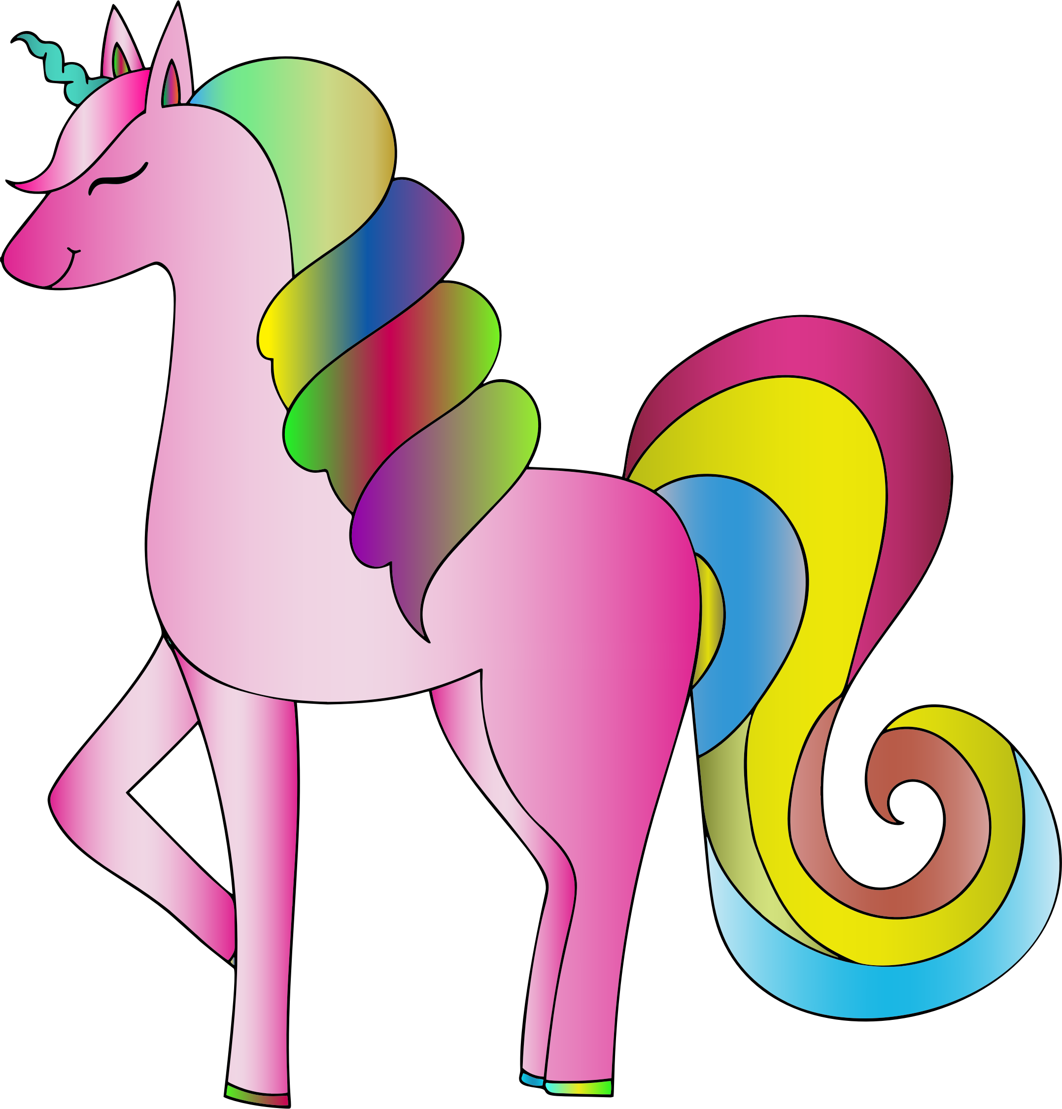 Pony Horse Rainbow Unicorn Clip Art Cute Rainbow Pony Png Clip Art ...