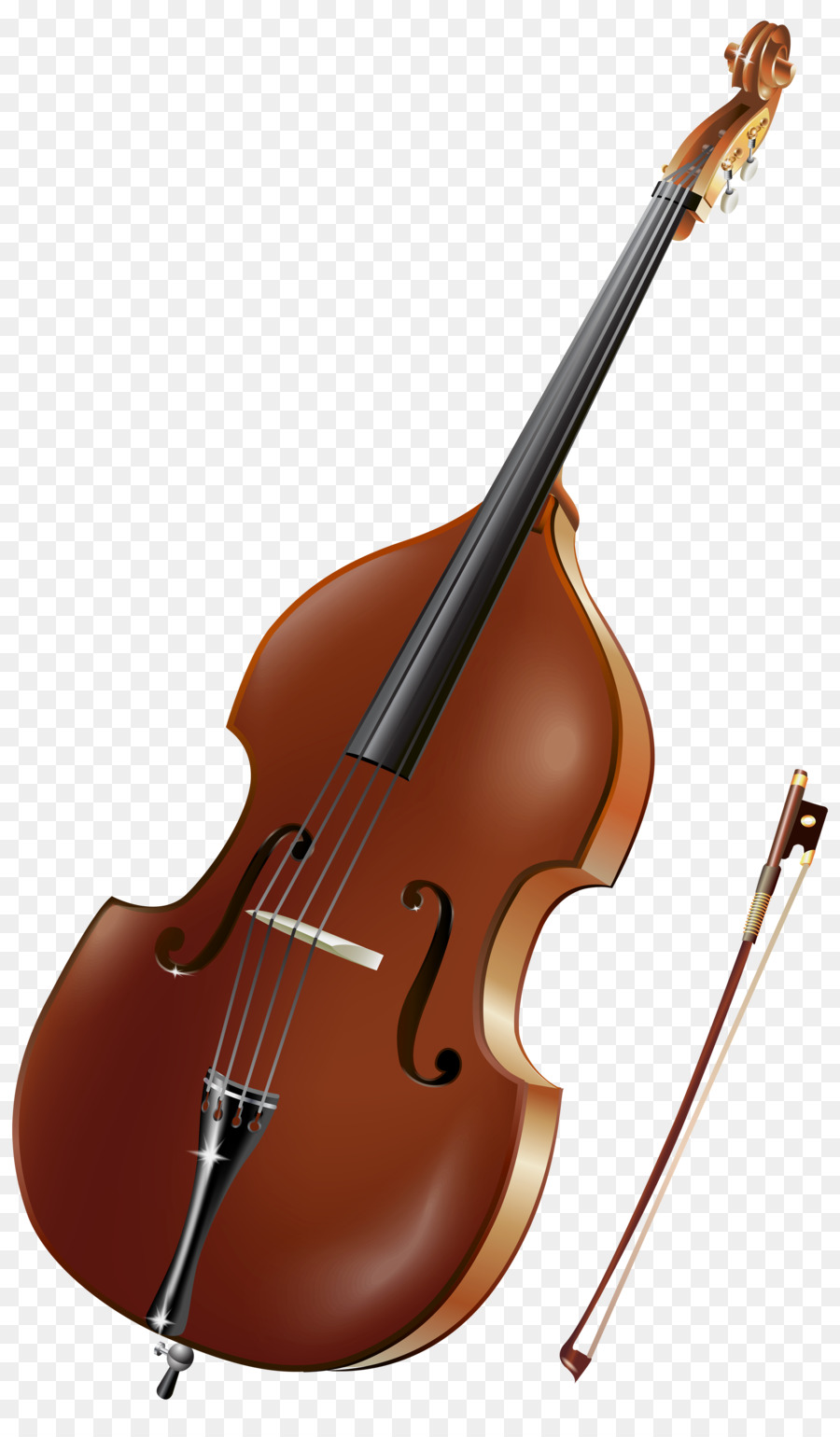 Double bass Violin Musical Instruments Cello Clip art - harp png download - 2957*5000 - Free Transparent  png Download.