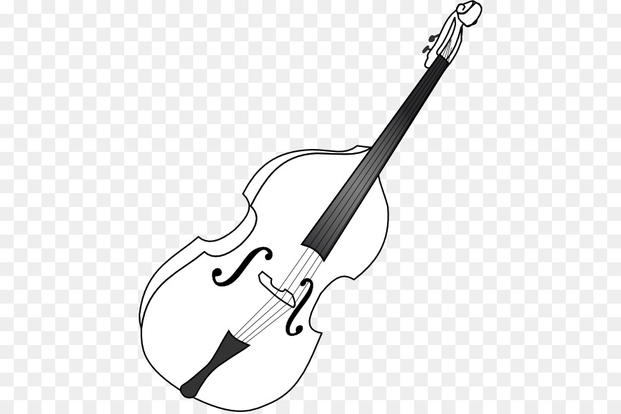 Double bass Cello Musical Instruments Bass guitar Clip art - String Bass Cliparts png download - 498*597 - Free Transparent  png Download.