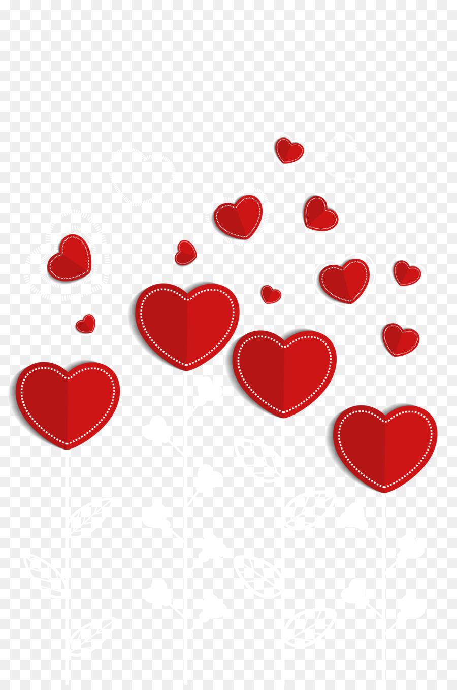 Heart Valentines Day - Red heart balloon vector png download - 1701*2551 - Free Transparent Heart png Download.