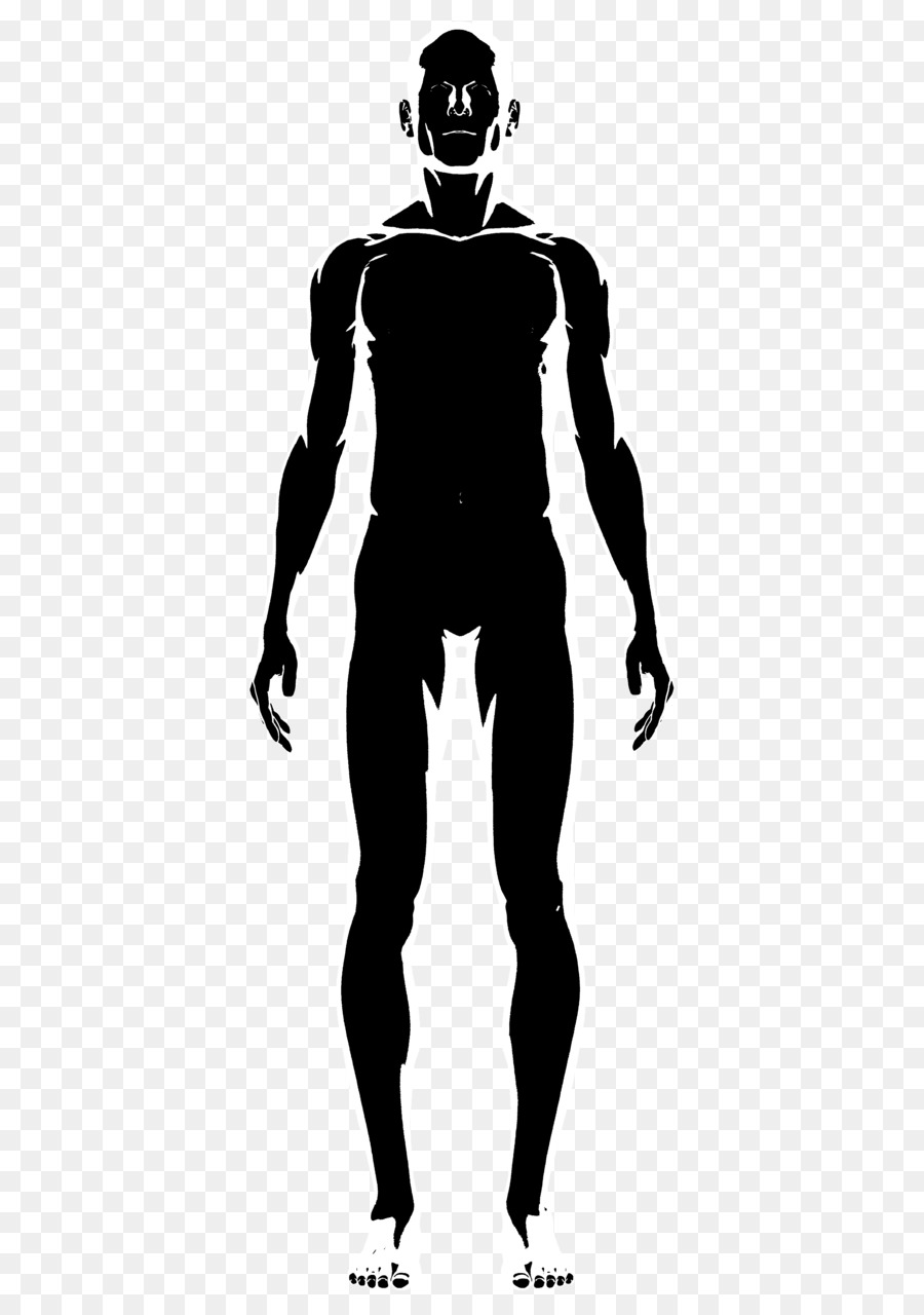 Free Vectors  Full-body silhouette of a good-looking man