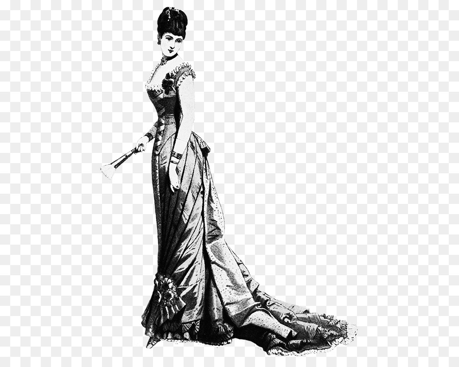 Woman Evening gown Victorian era Fashion - VICTORIAN AGE png download - 529*709 - Free Transparent  png Download.