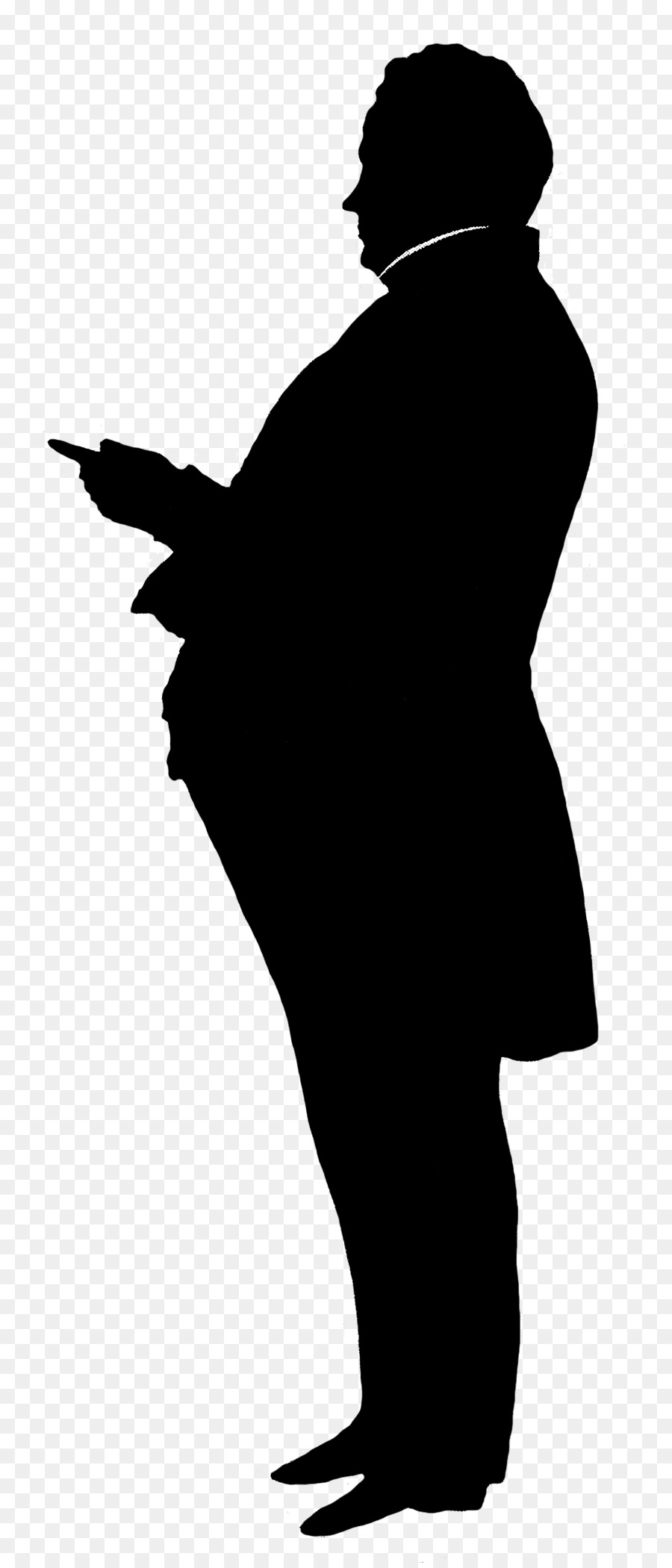 victorian man silhouette