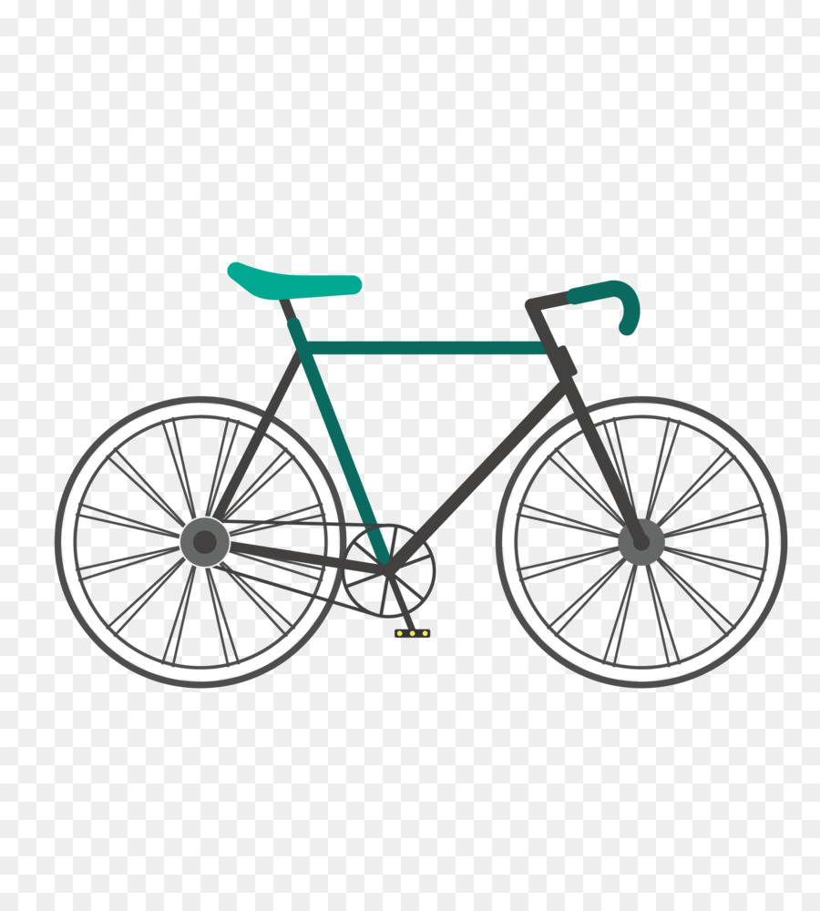 Fixed-gear bicycle Single-speed bicycle Track bicycle Racing bicycle - Vintage Bicycle vector material png download - 2173*2390 - Free Transparent Fixedgear Bicycle png Download.