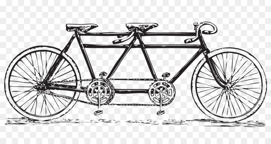 Tandem bicycle Cycling Clip art - Vintage Bicycle Cliparts png download - 1575*840 - Free Transparent Bicycle png Download.