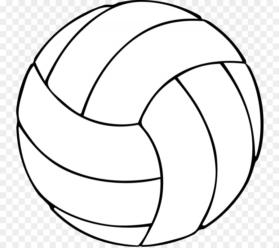 Volleyball Coloring book Sport Clip art - Black And White Volleyball png download - 800*796 - Free Transparent Volleyball png Download.