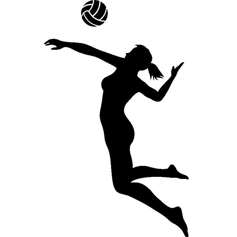Volleyball Silhouette Sport Woman Playing Volleyball - vrogue.co