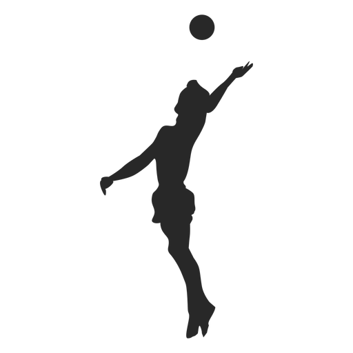Volleyball player Silhouette Volleyball spiking Volleyball jump serve ...