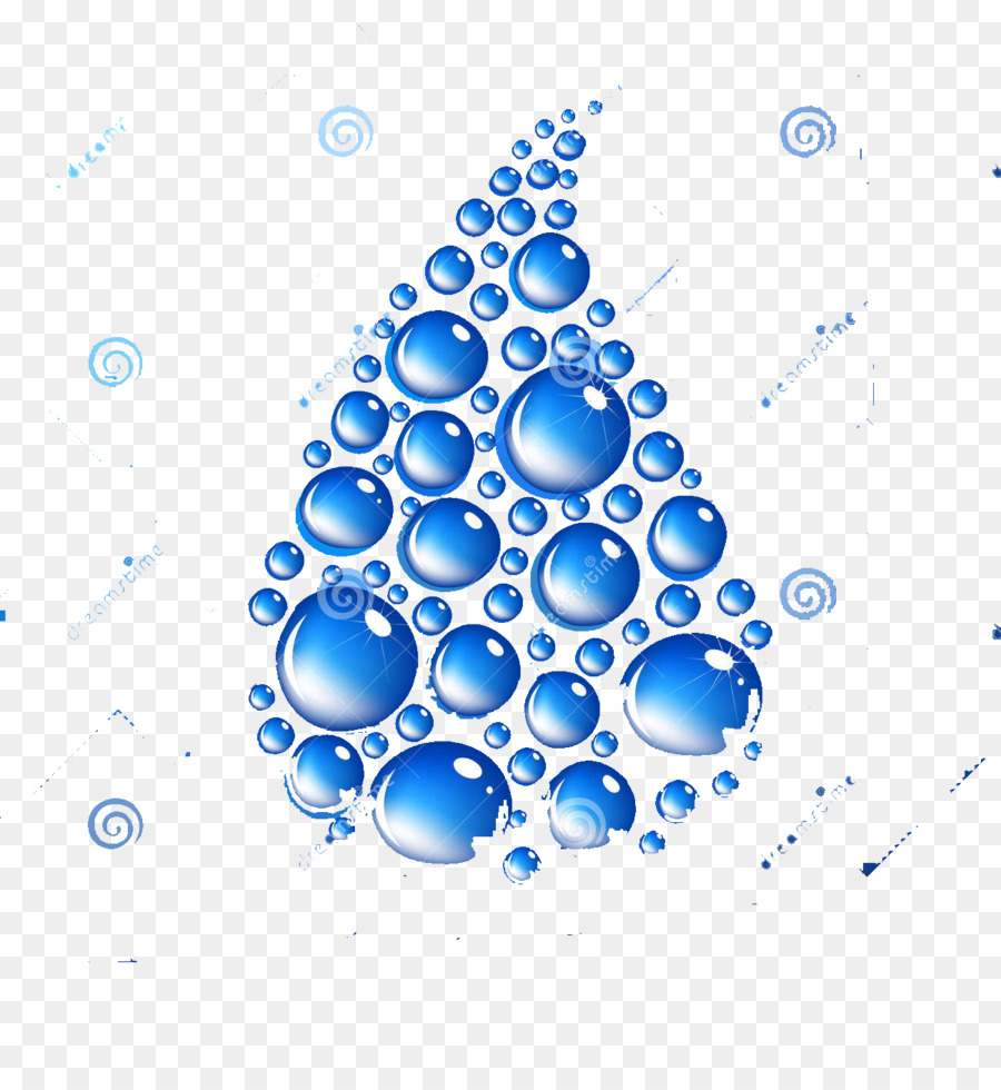 Water Drop Liquid Circle - Blue little water droplets png download - 1300*1390 - Free Transparent Water png Download.