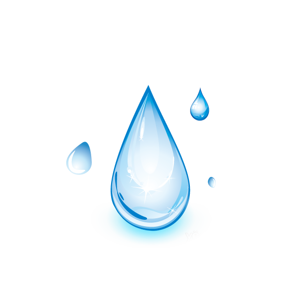 Drop Distilled water Light - Cartoon water drops png download - 600*600 ...