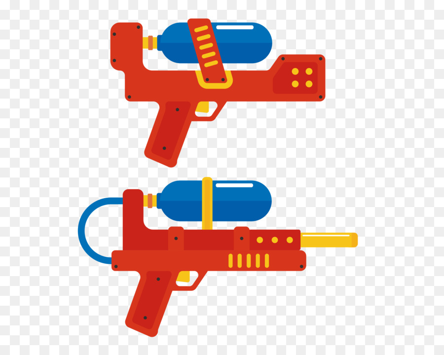 Vector orange toy gun png download - 2642*2913 - Free Transparent Water Gun png Download.