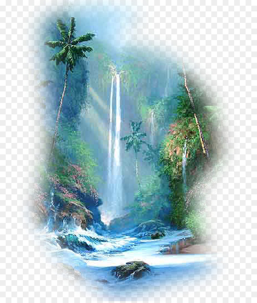 Drawing Kempty Falls Waterfall Watercolor painting -  png download - 800*1054 - Free Transparent Drawing png Download.