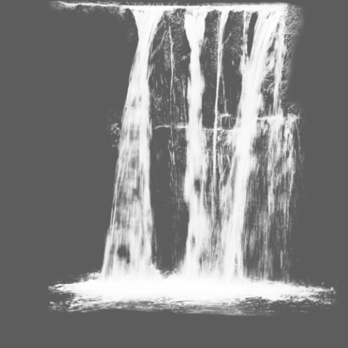 Paintbrush Waterfall Ink brush - Waterfall hanging spring png download ...