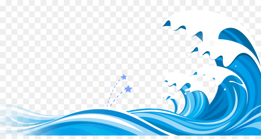 Wind wave Blue Cartoon - Wave png download - 1103*573 - Free Transparent Wind Wave png Download.