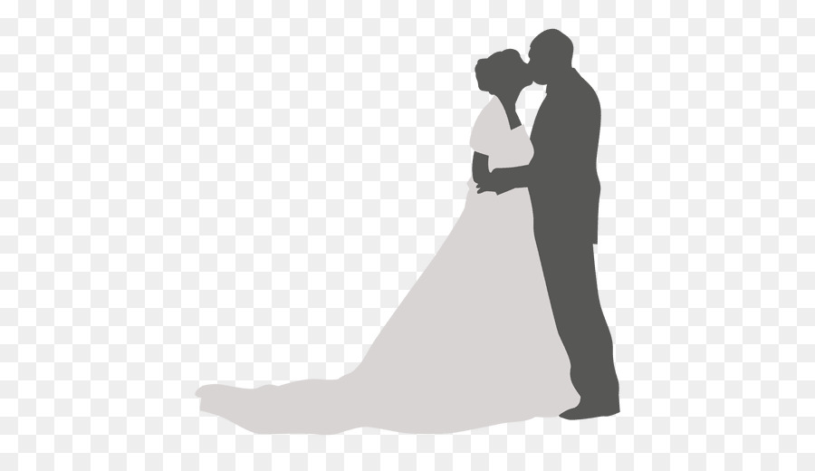 Silhouette Wedding Kiss couple - wedding couple png download - 512*512 - Free Transparent Silhouette png Download.