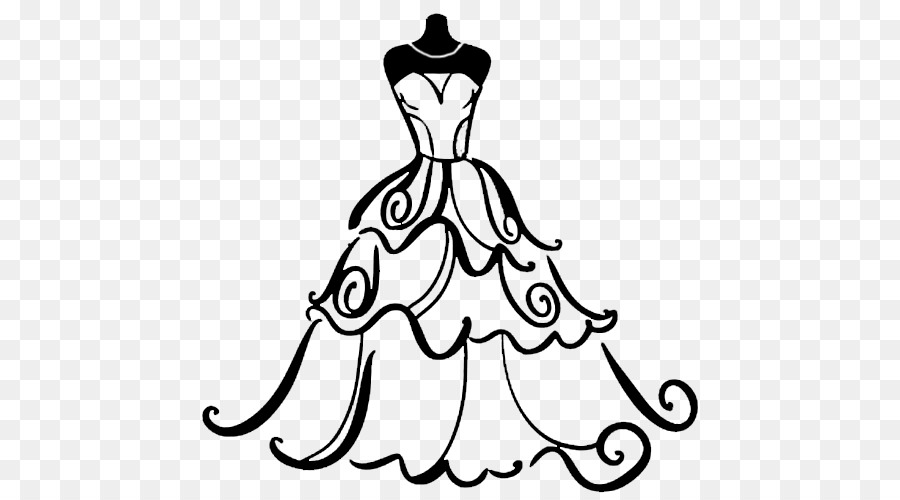 Wedding dress Clip art - dress png download - 500*500 - Free Transparent Wedding Dress png Download.