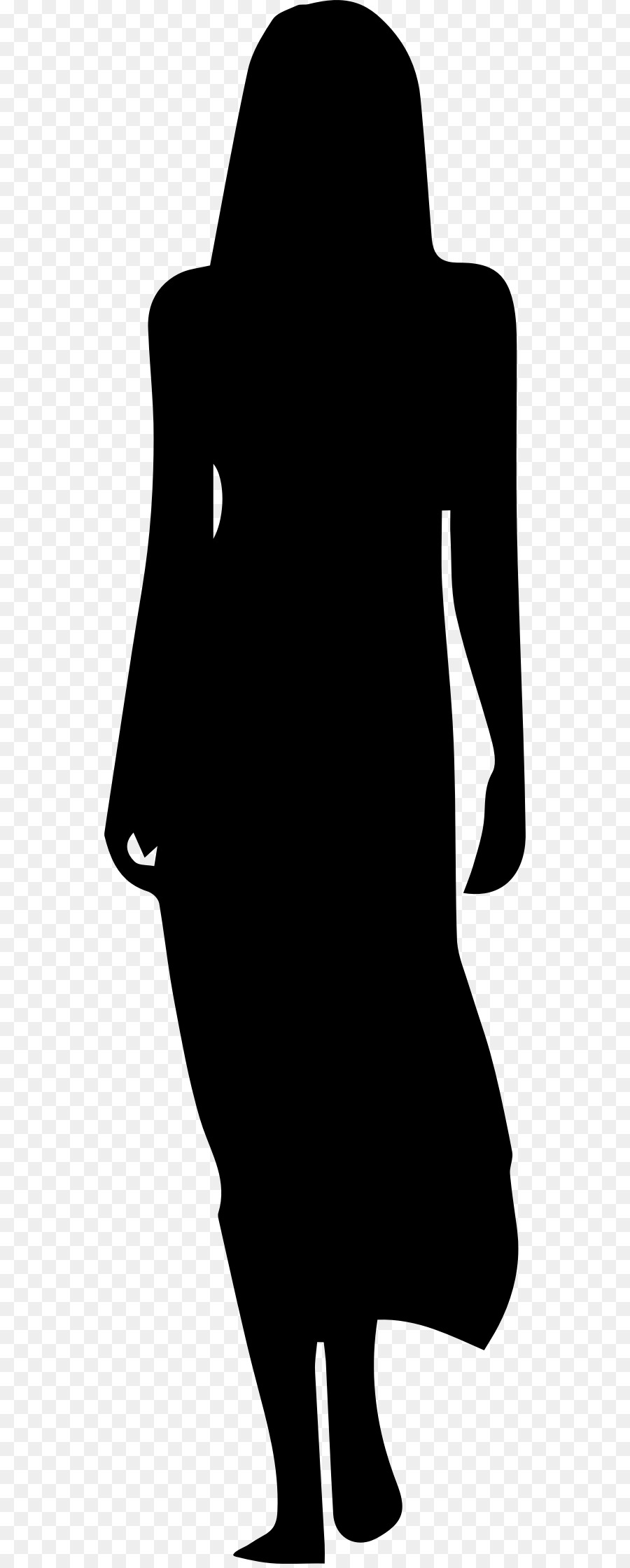 Silhouette Wedding dress Woman Clip art - invisible woman png download - 602*2234 - Free Transparent Silhouette png Download.