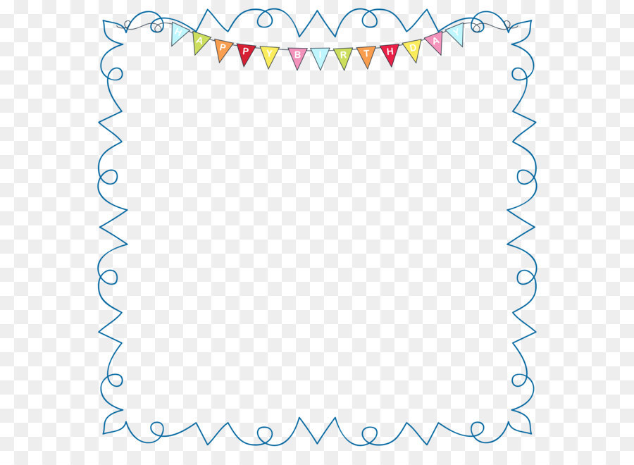 Birthday cake Wedding invitation Clip art - Happy BirthdayFrame PNG Clipart Picture png download - 3669*3643 - Free Transparent Birthday png Download.