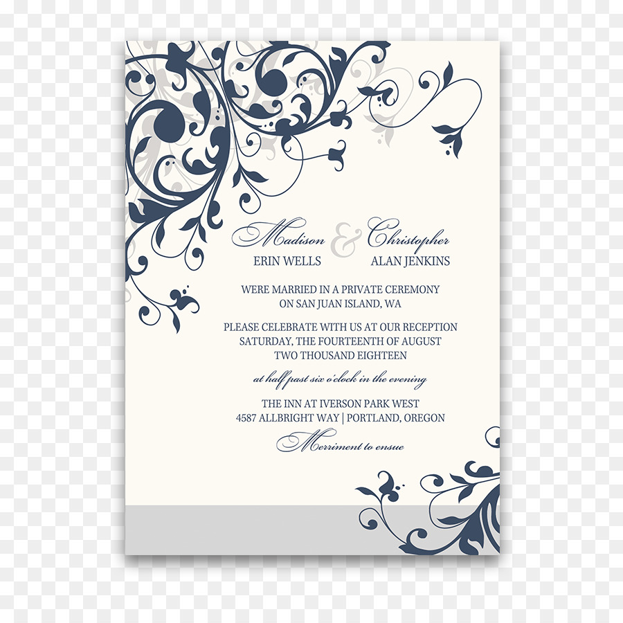 Wedding invitation Template White Black - others png download - 900*900 - Free Transparent Wedding Invitation png Download.