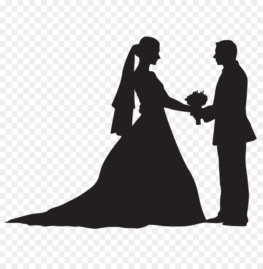 Free Wedding Party Silhouette Vector, Download Free Wedding Party ...