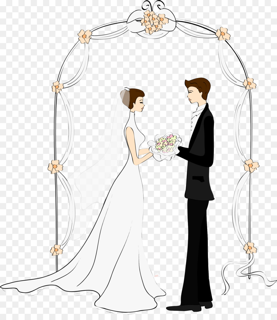 Wedding invitation Marriage Drawing Bride - wedding png download - 1689*1925 - Free Transparent Wedding Invitation png Download.