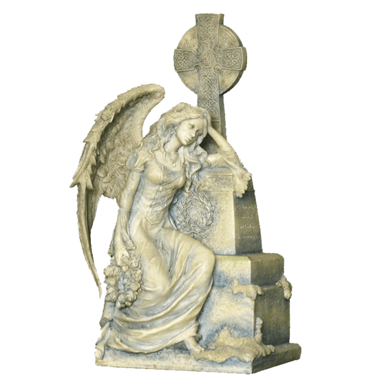 Statue Figurine Weeping Angel Crying Grave Grave Png Download 555