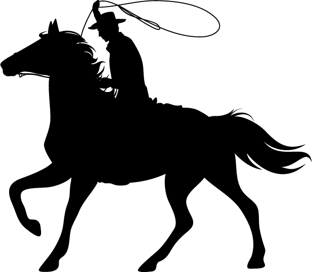 Unicorn Silhouette Clip art - cowboy png download - 617*538 - Free ... 