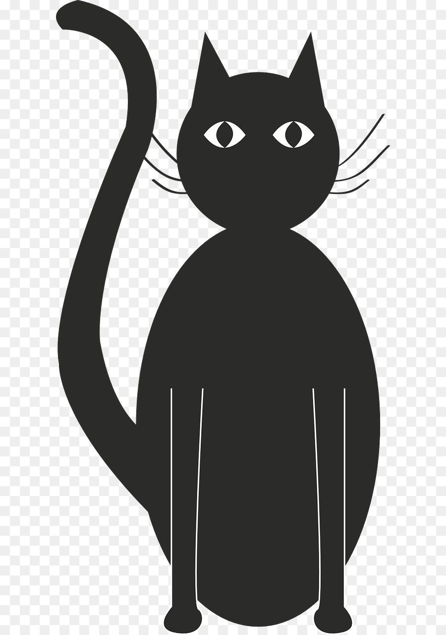 Black cat Silhouette Kitten T-shirt - Silhouette png download - 674*1280 - Free Transparent Black Cat png Download.