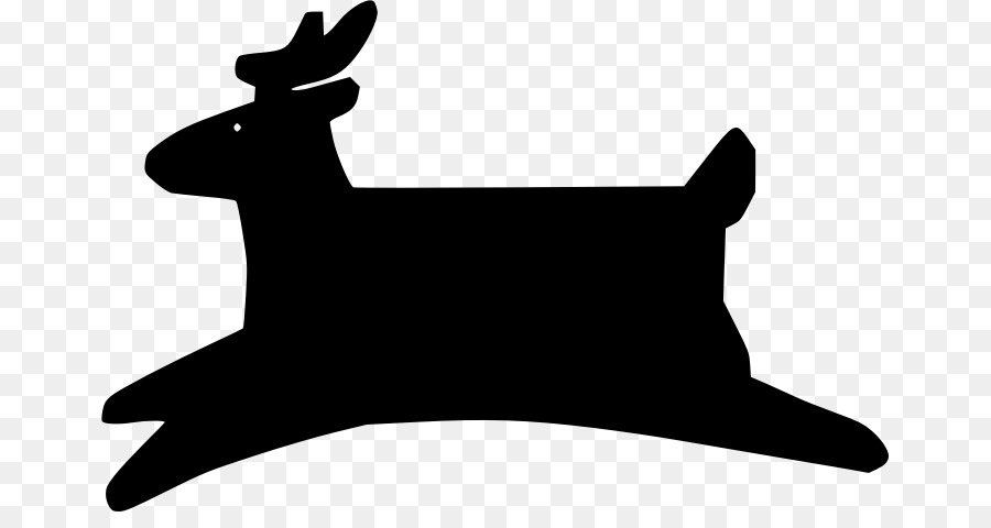 Deer Silhouette White - deer png download - 716*465 - Free Transparent Deer png Download.