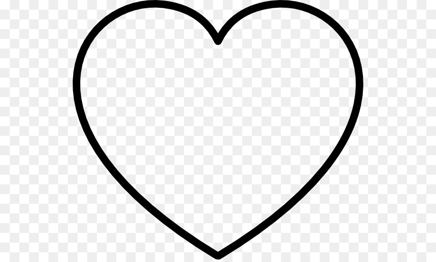 Heart Black and white Clip art - white heart png download - 600*535 - Free Transparent  png Download.