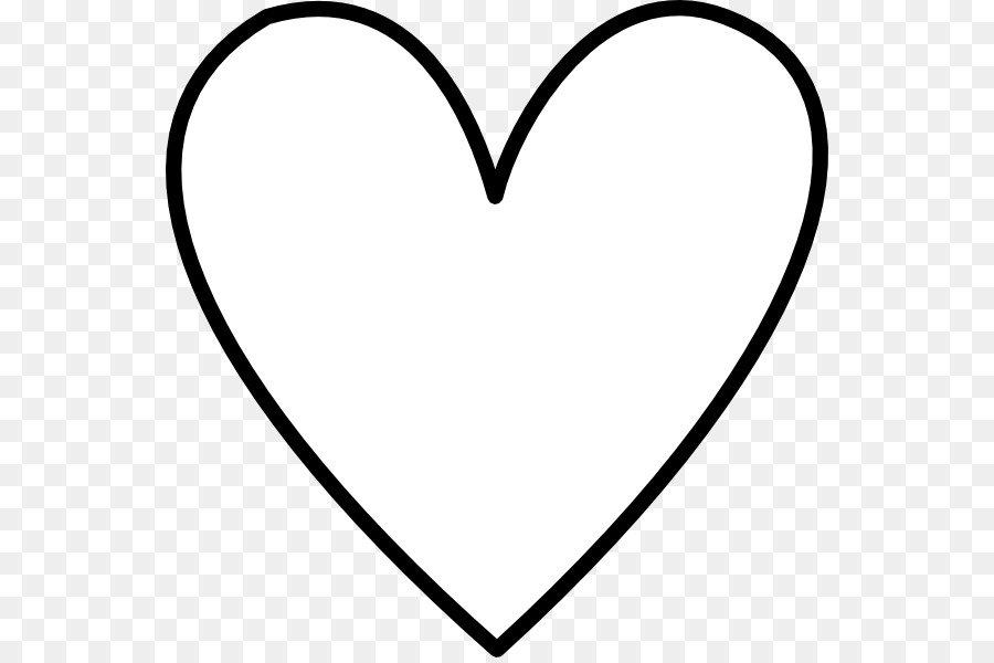 Heart Drawing Clip art - white heart png download - 600*595 - Free Transparent  png Download.