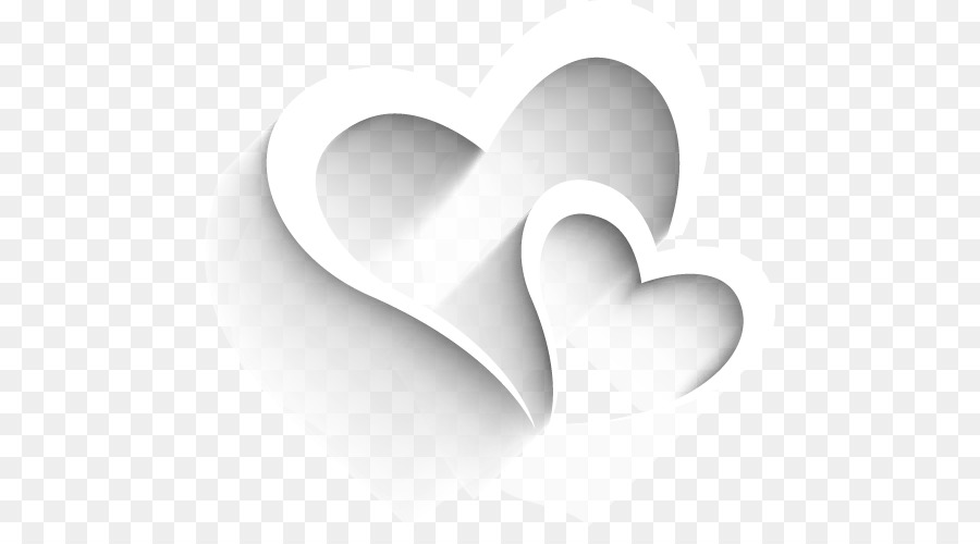 Heart Qixi Festival Valentines Day - White heart-shaped elements png download - 524*485 - Free Transparent  png Download.