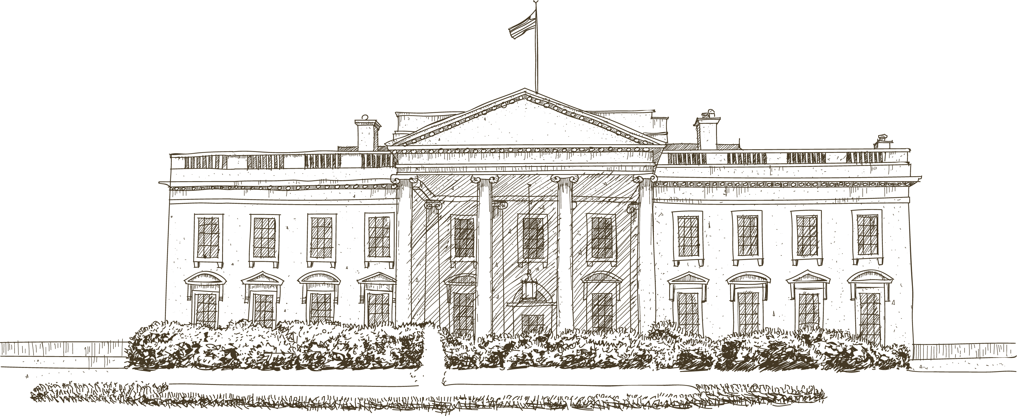 White House Euclidean vector Icon - Sketch the American White House png ...