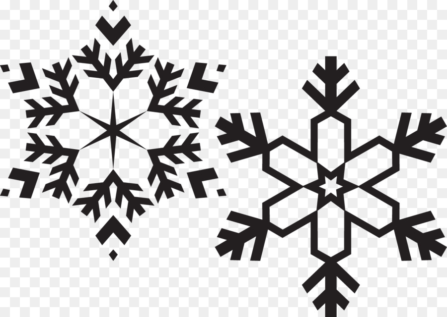 Snowflake Drawing Christmas - Black and white snowflakes png download - 1376*978 - Free Transparent Snowflake png Download.