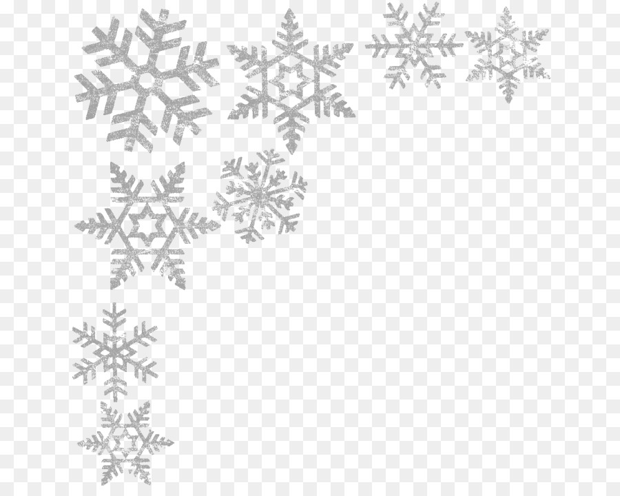 Snowflake Black and white Clip art - Snowflake png download - 700*705 - Free Transparent Snowflake png Download.