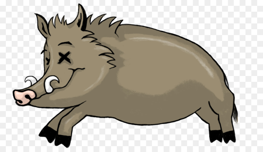Wild boar Common warthog Clip art Cartoon Drawing - pig silhouette png wild boar png download - 817*508 - Free Transparent Wild Boar png Download.