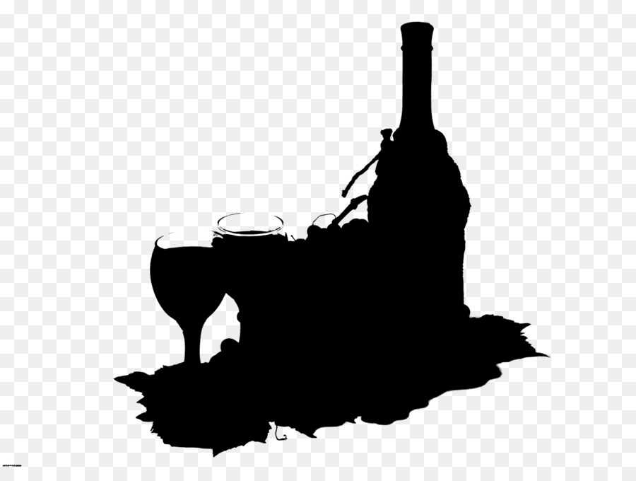 Wine Clip art Silhouette Bottle Black M -  png download - 1280*940 - Free Transparent Wine png Download.
