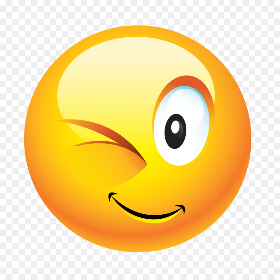Emoticon Smiley Wink Clip art - smile emoji png download - 1600*1600 - Free Transparent Emoticon png Download.