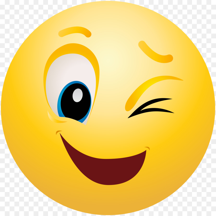 Emoticon Smiley Wink Emoji Clip art - emoji png download - 8000*8000 - Free Transparent Emoticon png Download.