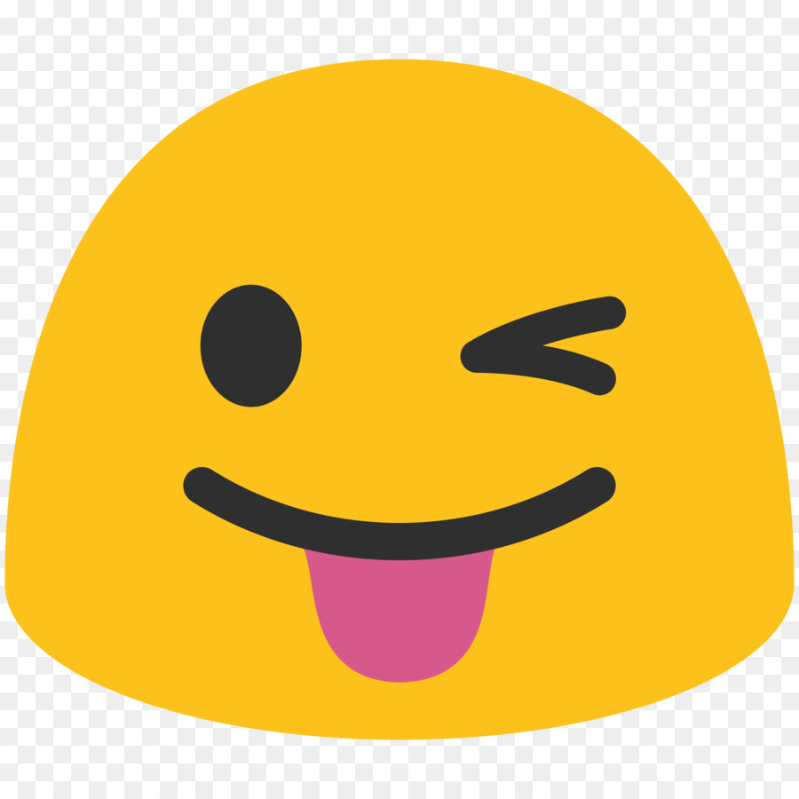 EMOJI 2018 Wink Noto fonts - Face png download - 2000*2000 - Free Transparent Emoji png Download.
