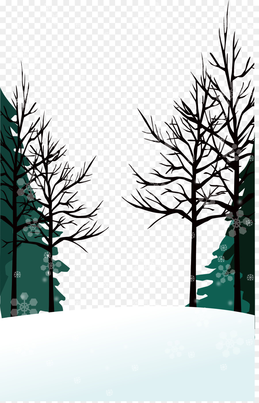 Winter Euclidean vector Wallpaper - Snowflake background woods png download - 2246*3478 - Free Transparent Winter png Download.